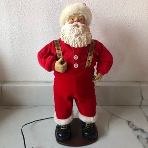 Vintage Jingle Bell Rock Animated Dancing Santa Claus 16"
